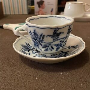 Blue Danube Floral Teacup